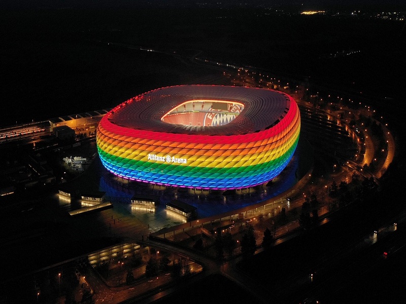 UEFA Prohíbe iluminar estadio Allianz Arena con bandera ...