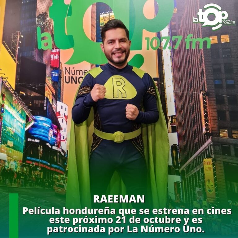 Jam Raeeman De la mano de la TOP 107.7, Raeeman llega a la pantalla grande