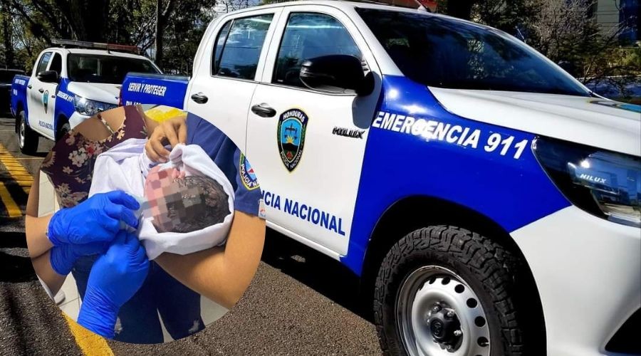 Nacimiento inesperado en una patrulla en Cortés