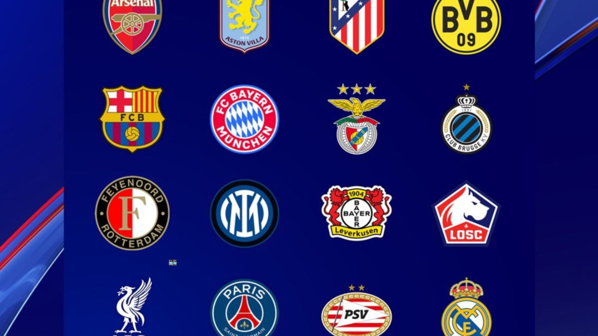 Cruces definidos de los octavos de final de la Champions League